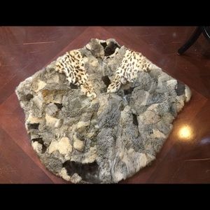 Real fur cape